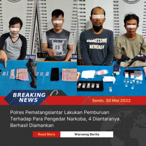Polres Pematangsiantar Lakukan Pemburuan Terhadap Para Pengedar Narkoba, 4 Diantaranya Berhasil Diamankan