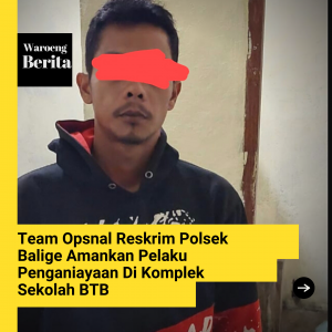 Team Opsnal Reskrim Polsek Balige Amankan Pelaku Penganiayaan Di Komplek Sekolah BTB