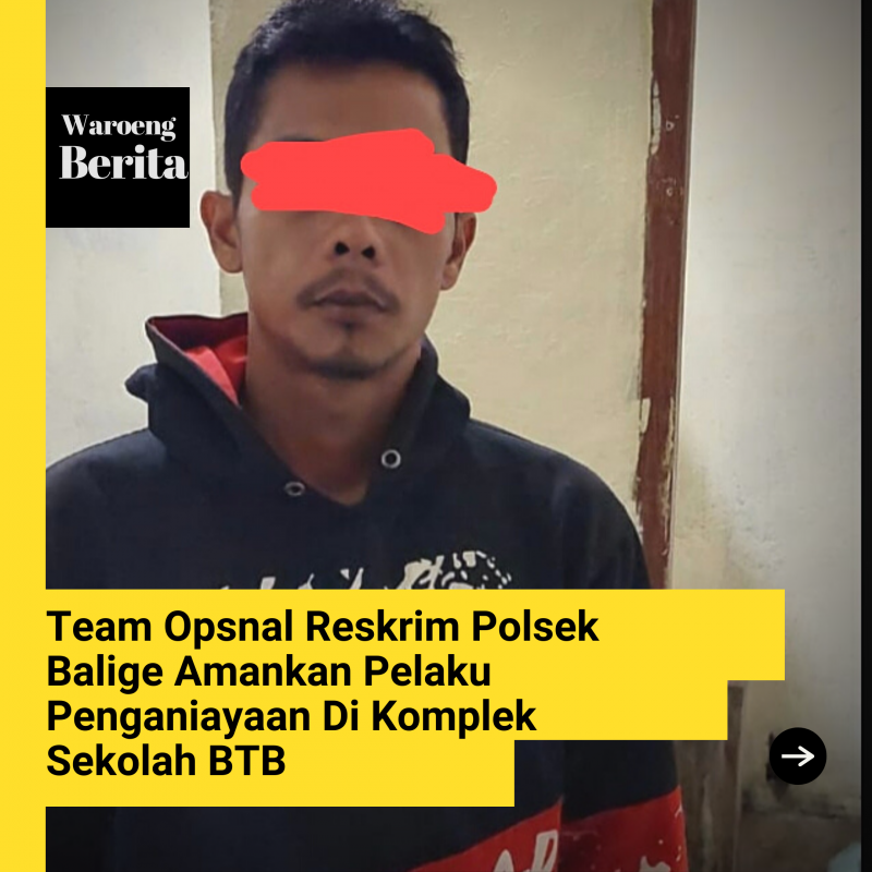 Team Opsnal Reskrim Polsek Balige Amankan Pelaku Penganiayaan Di Komplek Sekolah BTB