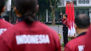 Lepas Kontingen Indonesia Ke SEA Games Ke-31 di Vietnam, Jokowi Ingin Indonesia Masuk 3 Besar