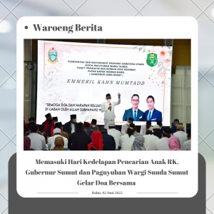 Memasuki Hari Kedelapan Pencarian Anak RK, Gubernur Sumut dan Paguyuban Wargi Sunda Sumut Gelar Doa Bersama