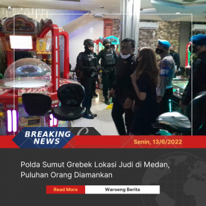 Polda Sumut Grebek Lokasi Judi di Medan, Puluhan Orang Diamankan