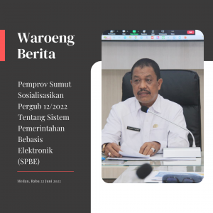 Pemprov Sumut Sosialisasikan Pergub 12/2022 Tentang Sistem Pemerintahan Bebasis Elektronik (SPBE)