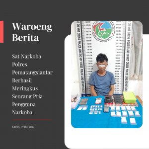 Sat Narkoba Polres Pematangsiantar Berhasil Meringkus Seorang Pria Pengguna Narkoba