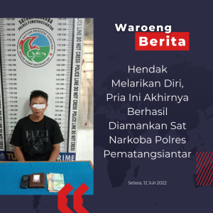 Hendak Melarikan Diri, Pria Ini Akhirnya Berhasil Diamankan Sat Narkoba Polres Pematangsiantar