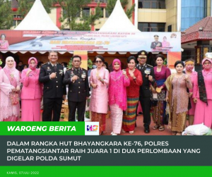 Dalam Rangka HUT Bhayangkara ke-76, Polres Pematangsiantar Raih Juara 1 di Dua Perlombaan Yang Digelar Polda Sumut