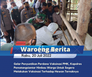 Gelar Penyuntikan Perdana Vaksinasi PMK, Kapolres Pematangsiantar Himbau Warga Untuk Segera Melakukan Vaksinasi Terhadap Hewan Ternaknya