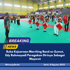 Buka Kejuaraan Marching Band se-Sumut, Edy Rahmayadi Peragakan Dirinya Sebagai Mayoret