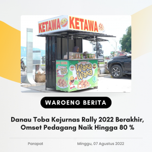 Danau Toba Kejurnas Rally 2022 Berakhir, Omset Pedagang Naik Hingga 80 %