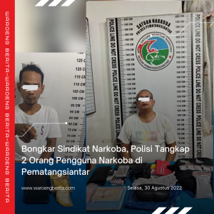 Bongkar Sindikat Narkoba, Polisi Tangkap 2 Orang Pengguna Narkoba di Pematangsiantar
