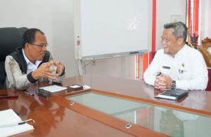 Terima Kunjungan Kepala BPN Humbahas Yang Baru, Bupati Humbahas Sampaikan Siap Membantu Dalam Mengelola Keagrariaan di Humbahas