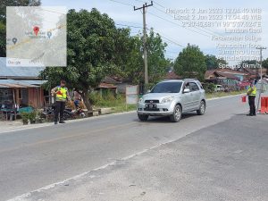 Arus Balik Libur Tahun Baru, Polres Toba Himbau Pemudik Jalankan Protokol Kesehatan