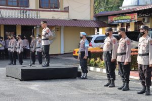 Pimpin Upacara Kenaikan Pangkat, Kapolres Pematangsiantar Harap Kinerja Polres Pematangsiantar Semakin Membaik