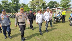 Bupati Simalungun Ikut Pimpin Apel Gelar Pasukan Operasi Mantap Huta Toba 2023 Bersama Kapolres Simalungun