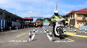 Sambut Hut Bhayangkara Ke-77, Satlantas Polres Labuhanbatu Gelar Lomba Safety Riding