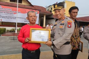 Sambut Pilkada Serentak 2024, Kapolres Pematangsiantar Pimpin Apel Satkamling Serentak