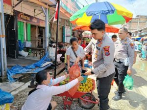 Kapolres Toba Meninjau Pasar Tradisional Laguboti