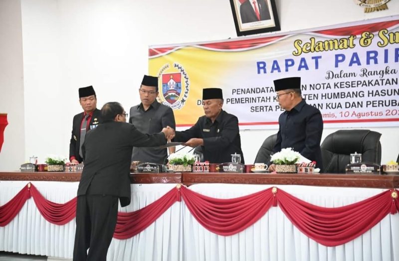DPRD Humbahas Paripuranakan KUA / PPAS APBD 2024 & KUPA/ PPAS PAPBD 2023