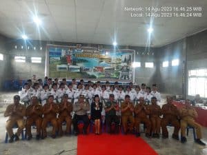 Kapolsek Laguboti Hadiri Pengukuhan Paskibra Generasi Muda Di Gedung Serbaguna Laguboti