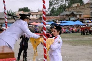 Peringatan HUT RI Ke-78 di Humbahas Berjalan Hikmah Meski Diguyur Hujan