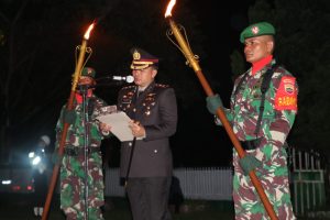 Untuk Mengenang Jasa Para Pahlawan Kapolres Toba Pimpin Upacara Renungan Suci