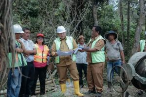 Bupati Dairi Tinjau Proyek Irigasi di Siempat Nempu
