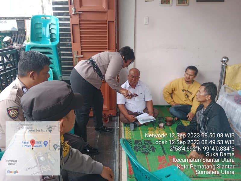 Kapolsek Siantar Utara kunjungi Rumah Warga