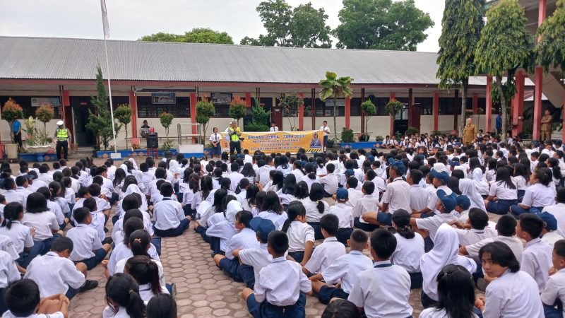 Satgas 2 Preemtif Sosialisasikan Keselamatan Lalu Lintas