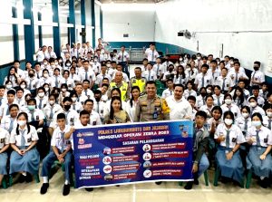 Kasat Lantas Polres Labuhanbatu Sosialisasikan 8 Prioritas Pelanggaran Kepada Pelajar