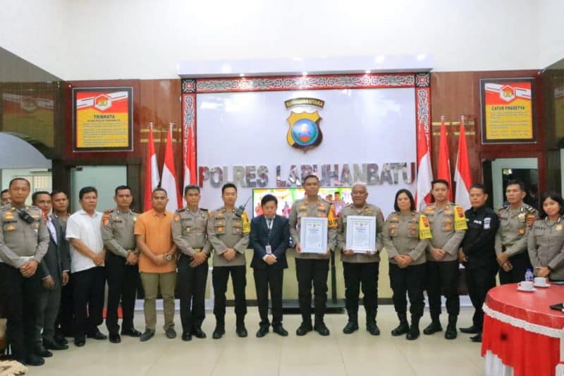 Dirikan Posko KBN Terbanyak, Polres Labuhanbatu Kembali Menerima Penghargaan Dari Lemkapi