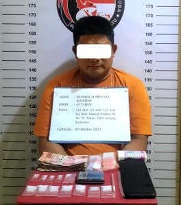 Pengedar Narkoba Disergap Polisi, BB 9,88 Gram Sabu Turut Diamankan
