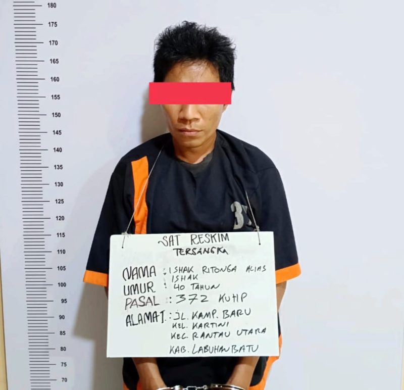 Pelaku Penggelapan Mobil Rental Dibekuk Unit Reskrim Polres Labuhanbatu