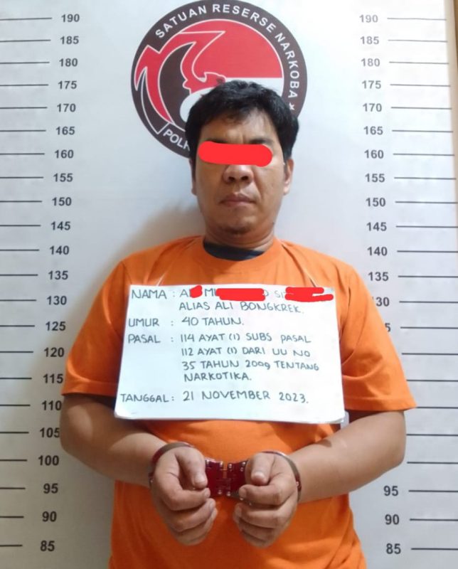 Kedapatan Jualan Sabu, Bongkrek Nginap Ditahanan Polres Labuhanbatu