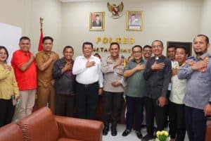 Kapolres Pematang Siantar Menerima Audiensi Panitia Perayaan Natal Oikumene Tahun 2023