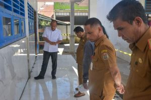 Bupati Humbahas Tinjau Pembangunan Sekolah Menengah Pertama 