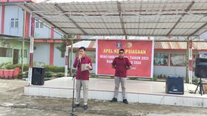 Rutan Humbahas Gandeng TNI/POLRI dan DAMKAR Gelar Apel Kesiapsiagaan Jelang Nataru