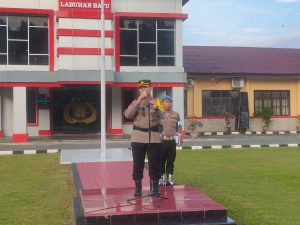 Pimpin Apel Perdana, Ini Pesan AKBP Dr. Bernhard Malau Kepada Personel