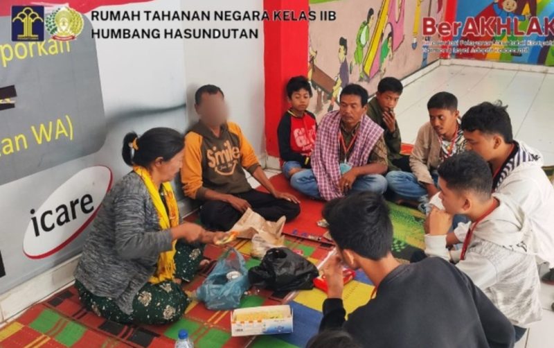 Rutan Humbahas Terima Kunjungan Tatap Muka Keluarga WBP Saat Nataru