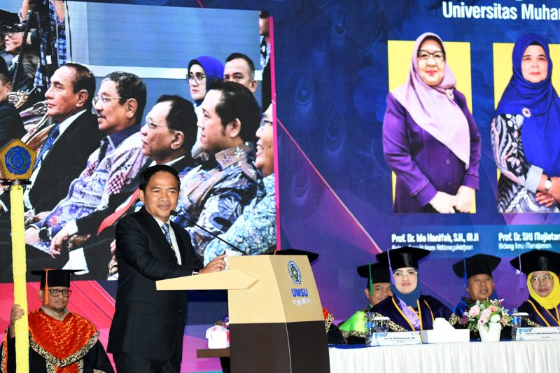 R Sabrina Dikukuhkan sebagai Guru Besar UMSU, Pj Gubsu Bangga dan Ucapkan Selamat