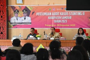 Pemerintah Kabupaten Samosir Gelar Pertemuan Audit Kasus Staunting Tahap II