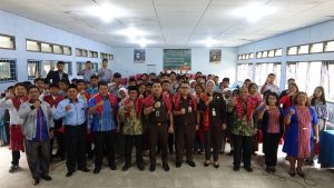 Jaksa Kejati Sumut Sambut Hakordia 2023, Ajak Siswa SMKN 1 Merdeka Jujur dan Disiplin Sejak Dini