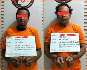 2 Pelaku Pengedar Narkoba, Ditangkap Polisi Ketika Menunggu Pelanggan