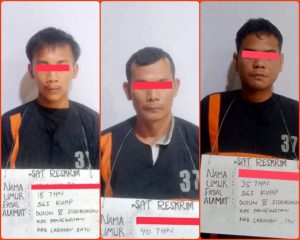 Satreskrim Polres Labuhanbatu Bekuk 3 Pelaku Perampas Motor Pemuda Lagi Pacaran