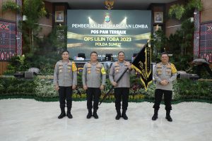Polres Humbahas Terima Penghargaan Sebagai Pos PAM Terbaik Operasi Lilin Toba 2023