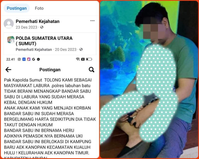 Viral Dimedsos Heru Dan Uki Disebut Bandar Narkoba Di Labura, Kapolsek: Kita Akan Bersihkan Narkoba Di Kualuh Hulu