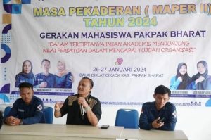 Wabup Buka Pelaksanaan Masa Pengaderan GM Pakpak Bharat