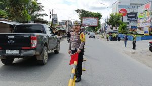 Meski Arus Lalin Ramai Pemudik, Pelaksanaan Ops Lilin Toba 2023 Berjalan Lancar