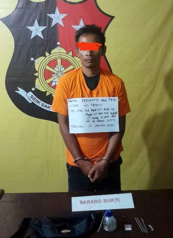 Belum sempat Konsumsi Sabu, Feri Keburu Disergap Tim Opsnal Polsek Panai Tengah