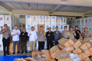 Kapolres Labuhanbatu Kunjungi Kantor KPUD dan Bawaslu Labura