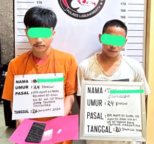 Lagi Jualan Sabu, 2 Warga Kota Rantauprapat Dibekuk Polisi